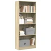 Regal za knjige boja hrasta 60x24x143 cm od konstruiranog drva