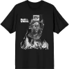Iron Maiden Majica Est. 1975 Holy Smoke Flames Crop Unisex Black S