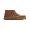 Clarks za moške. 26184609 Torview Hi Usnjeni čevlji rjave barve (41), Rjava, Ravna stran, Čipke, Priložnostno