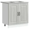 Vidaxl Kuhinjski element z vrati Kalmar Siva Sonoma 80 x 46 x 81,5 cm