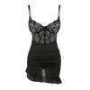 Trendyol Milla Ženska babydoll spavaćica Thmaw26Ll00014, Crna