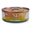 FARMINA Vlažna hrana za mačke ND Can Cat Pumpkin bundeva i pačetina 80g