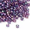 Kašaste perle (seed beads) 4 mm providna AB ljubičasta