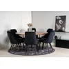 Venture Design Jedilna miza in stol komplet Copenhagen miza 140x75 cm stol 66x88,5x50 cm rjava
