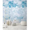 GRANDECO Tapeta Mural Blue Clouds 53x280cm A42501