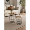 Hanah Home set klub stolova Riva, atlantski bor / crni