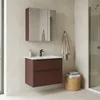 HANAH HOME Kupatilski ormarić sa umivaonikom i ogledalom (2 komada) Messina 65 v2 403