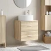 Umivaonik s policom Hrast sonoma 49,5 x 44,5 x 65,5 cm