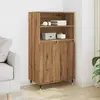 Visoka komoda boja hrasta artisan 60x36x110cm konstruirano drvo
