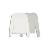 Bershka Majica pegasto siva/bela