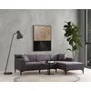 Atelier del Sofa Ugaona garnitura New Petra, D ugao, 250x69x145, Antracit
