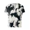 Mexx Ženska bluza MF006100661W, V-izrez, Belo-crna