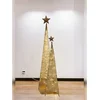 Novogodišnja dekoracija Jelka piramida 210 cm, Zlatna