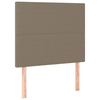 Greatstore Posteljno vzglavje 2 kosa taupe 90x5x78/88 cm blago