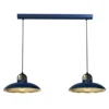 Luster na sajli FELIX 2xE27/60W/230V, plave boje