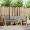 Set vanjskih sofa 4 pcs Bijela i svjetlosiva
