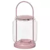 TOFSAND Fenjer za čajnu svećicu,unutra/spo, roze, 21 cm