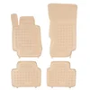 Rubber car mats Alfa Romeo Giulia 2016- (4x4 version, beige)