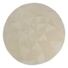 Bež ročno tkana volnena okrogla preproga o 160 cm Shard – Flair Rugs