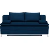 Novel BOXSPRING ZOFA, temno modra tekstil