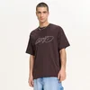 Cropp - Majica z napisom - temno rjava