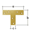 Spojka tip T 70x50x16 mm bal/50ks