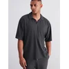 Trendyol Limited Edition Smoked Oversize Anti-Wrinkle Ottoman Seamless Polo Neck T-Shirt