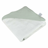 Zelena otroška brisača s kapuco iz muslina 75x75 cm – Bébé Douceur