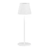 Bela LED zatemnitvena namizna svetilka s kovinskim senčilom (višina 34 cm) Cosenza 2.0 – Fischer & Honsel