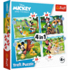 Trefl Puzzle 4v1 - Mickeyho pekný deň/Disney Standard Characters
