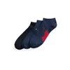 Polo Ralph Lauren Nogavice ASX11 BPP SOLE-PED-3 PACK Modra