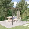 Sjenica bež 3 x 3 m 180 g/m2 od tkanine i čelika
