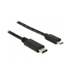 DELOCK USB 2.0 priključni kabel [1x USB 2.0 vtič Micro-B-1x USB-C™ vtič] 1 m, črn
