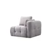 Atelier del Sofa Fotelja Amaris 1R, 100 x 100 x 65 cm, Svetlosiva