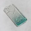 Maska za telefon Heart Glitter za iPhone 12 6.1 providno-menta