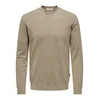 Only & Sons Pulover ONSLoui temno bež