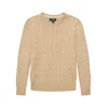 Polo Ralph Lauren LS CABLE CN-TOPS-SWEATER Bež