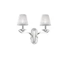 Ideal Lux - Kristalna zidna lampa PEGASO 2xE14/28W/230V sjajni hrom