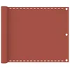Balkonski zastor terakota 75 x 600 cm HDPE