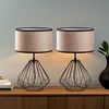 Opviq Set Stonih lampi Diamond-S-707, 25x25x43 cm, IP20, 2 komada, Smeđe-crna