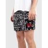 Ninth Hall Paisley Rayon moške kratke hlače black