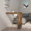 Zidni barski stol boja hrasta 102x45x103,5 cm konstruirano drvo
