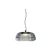 Redo 01-4541 - LED prigušiva luster na sajli ONDULA LED/12W/230V crna/zadimljena