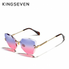 KINGSEVEN Naočare za sunce N801 roze-plave