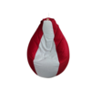 Lazy Pleasure Lazy bag, 210x90cm, Belo-crveni