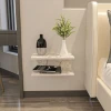 Hanah Home Noćni stočić Ramira, 45x19.6x23.8 cm, Prljavo beli