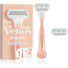 Gillette Venus Smooth Sensitive Pink ženski brijač + 2 dopune