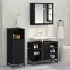 vidaXL Komplet pohištva za kopalnico 3 pcs Star les Konstruiran les