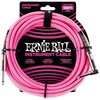 Ernie Ball 10 Braided Straight Angle Neon Pink