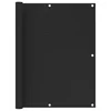 Balkonski zastor crni 120 x 400 cm HDPE